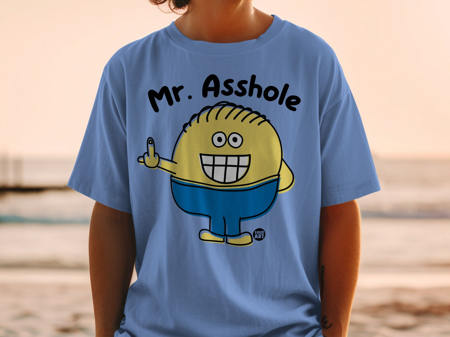 Mr. Asshole Character Graphic T-shirt