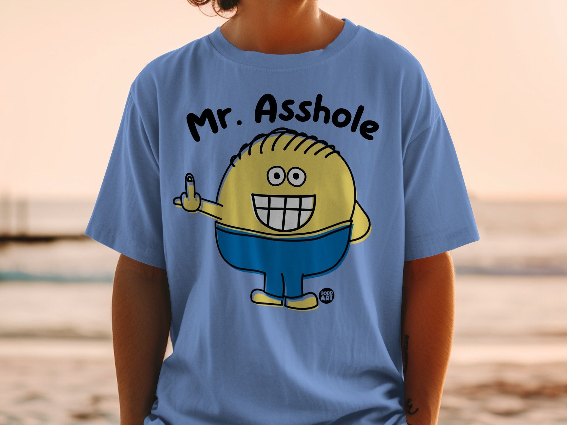 Mr. Asshole Character Graphic T-shirt