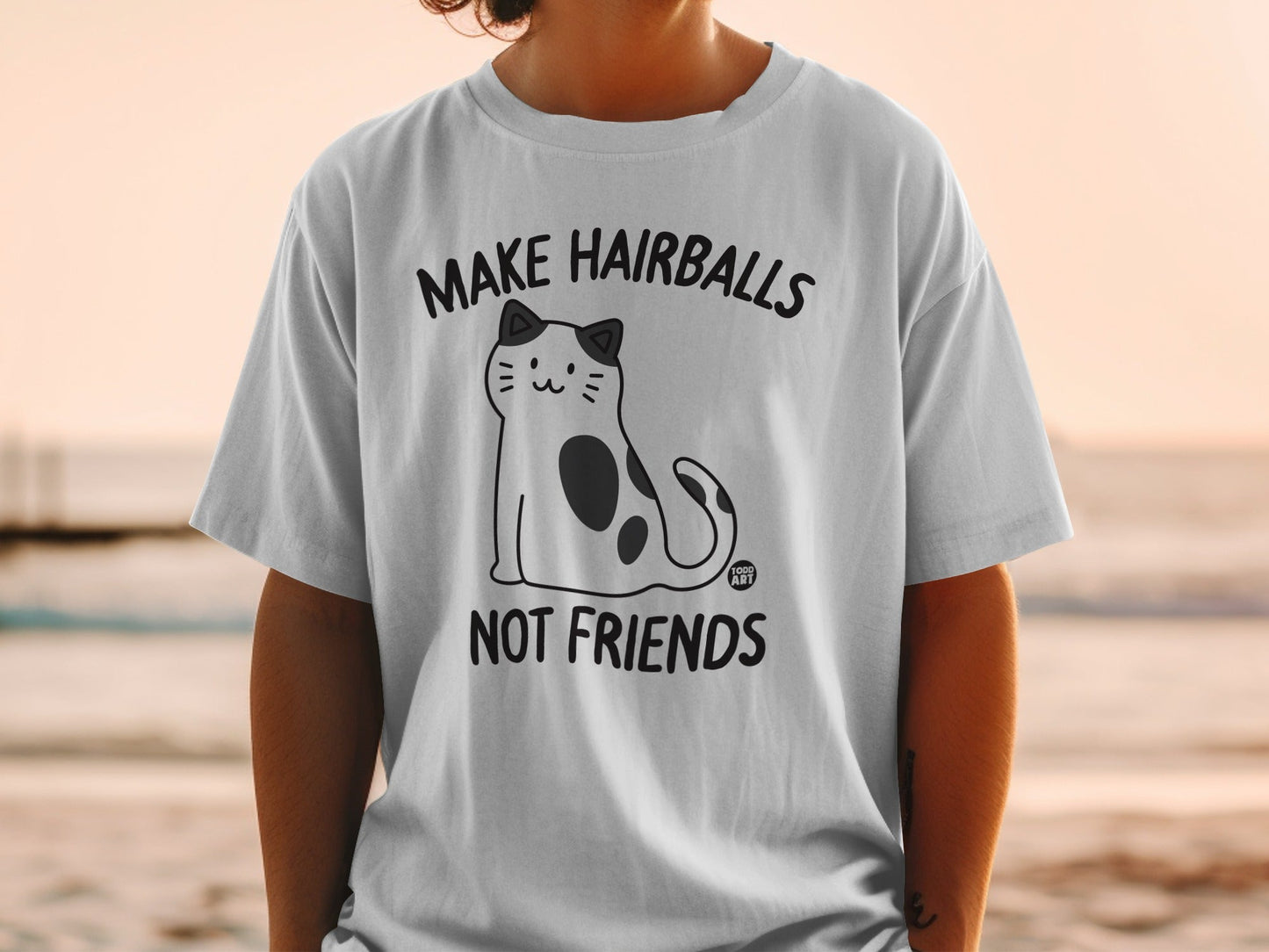 Make Hairballs Not Friends Cat Lover T-Shirt
