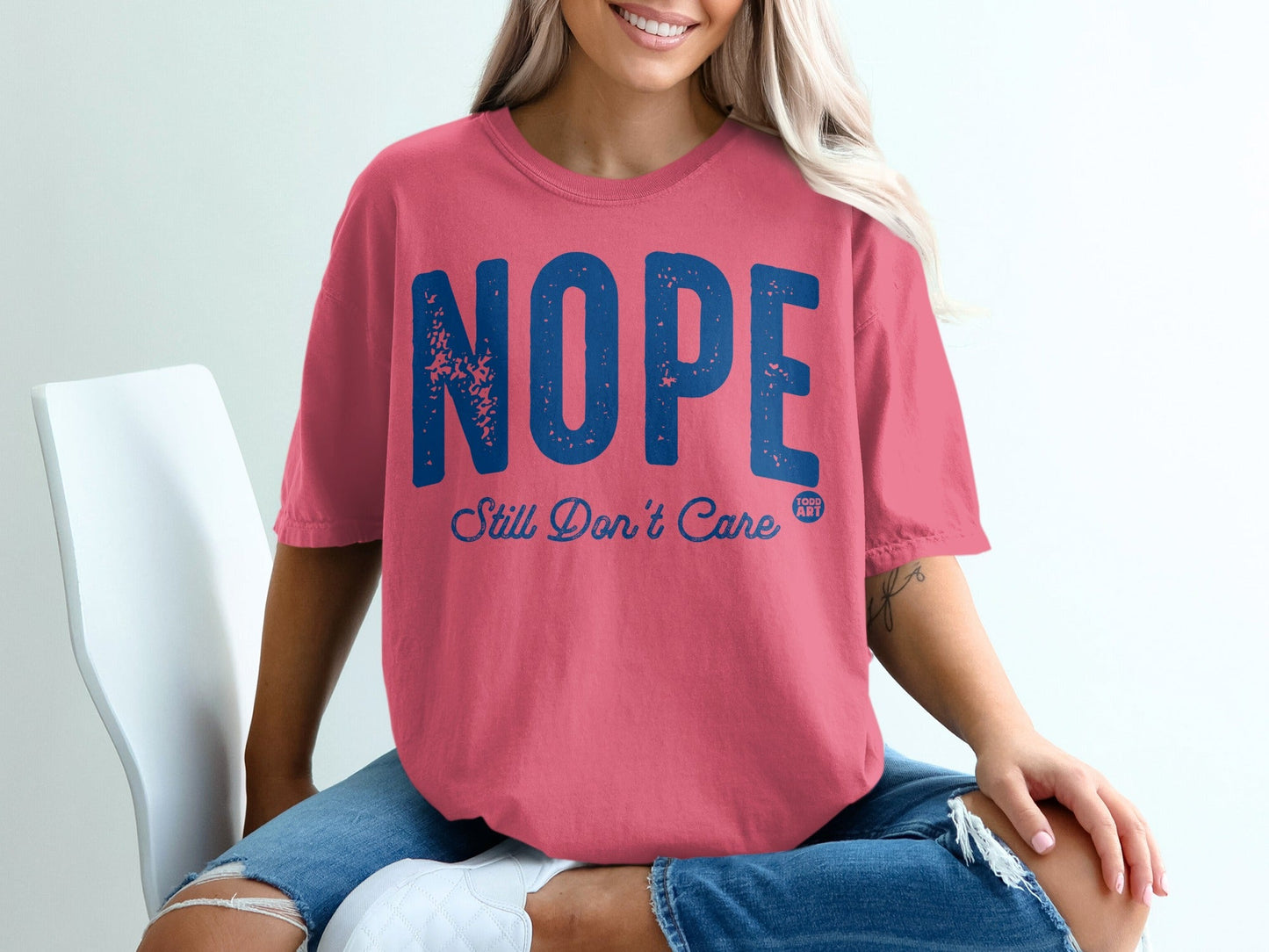 Nope Still Don't Care Casual Graphic Shirt