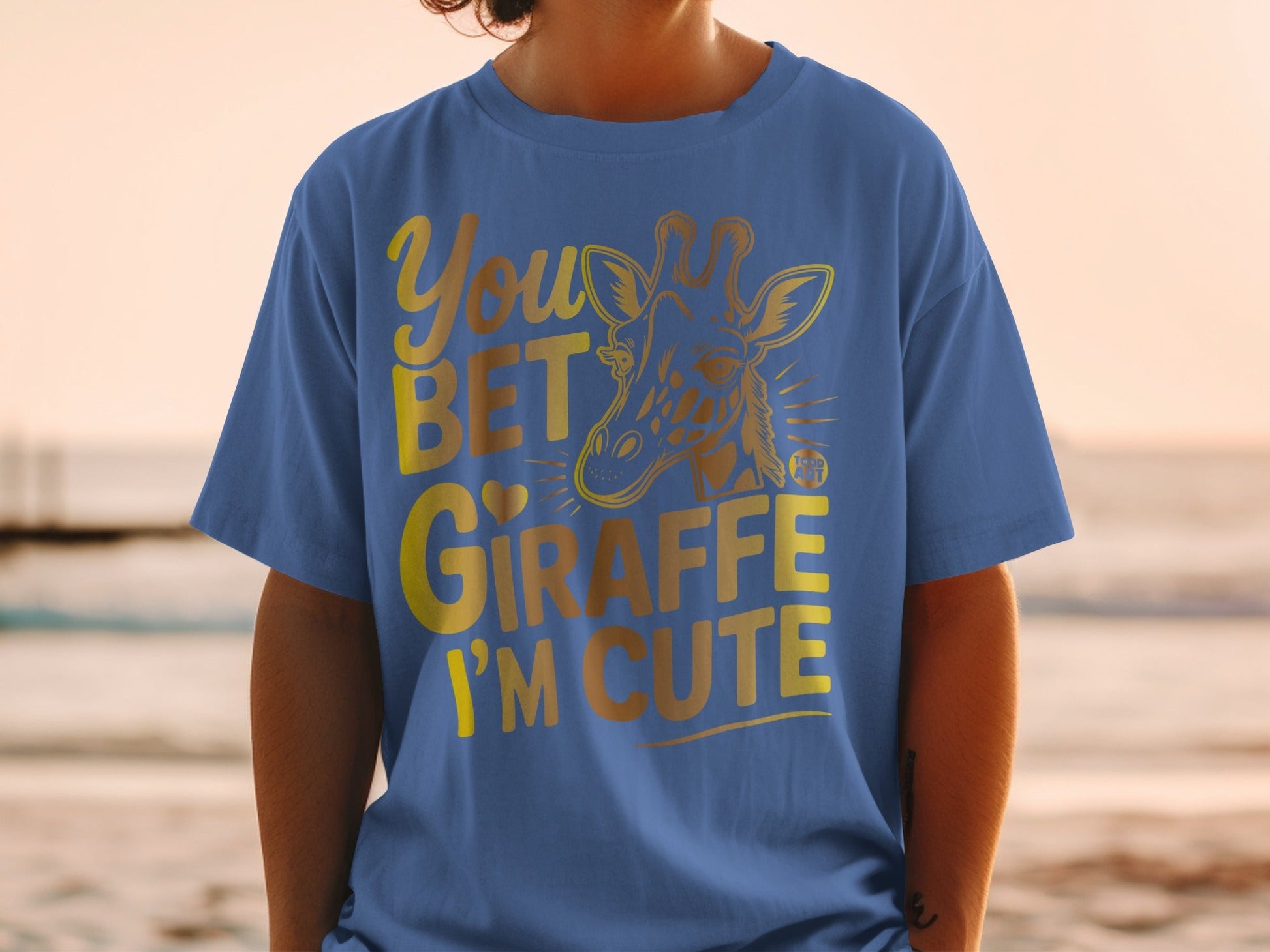 You Bet Giraffe I'm Cute Graphic T-Shirt