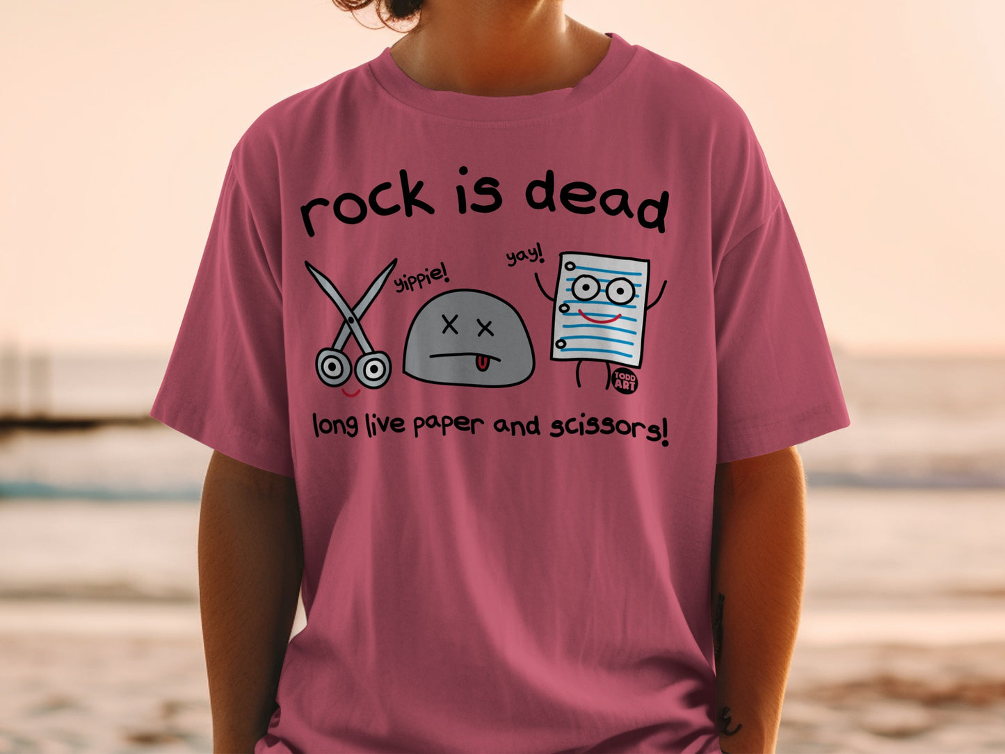 Rock Is Dead Long Live Paper And Scissors Funny product type