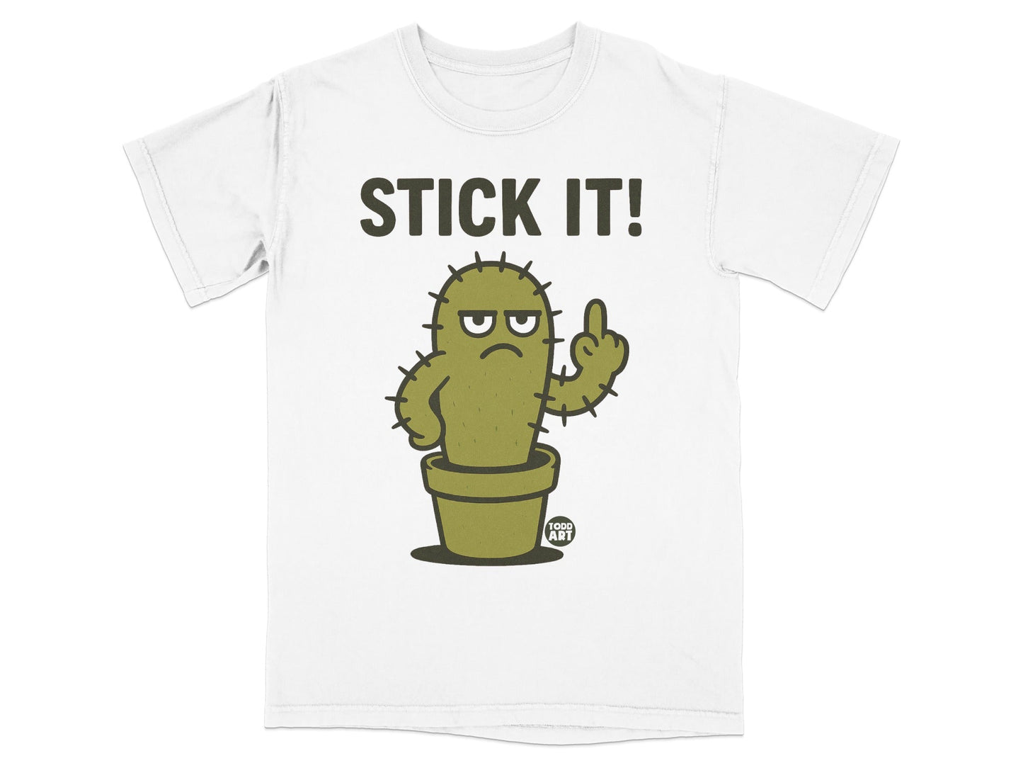 Stick It Angry Cactus Graphic T-shirt