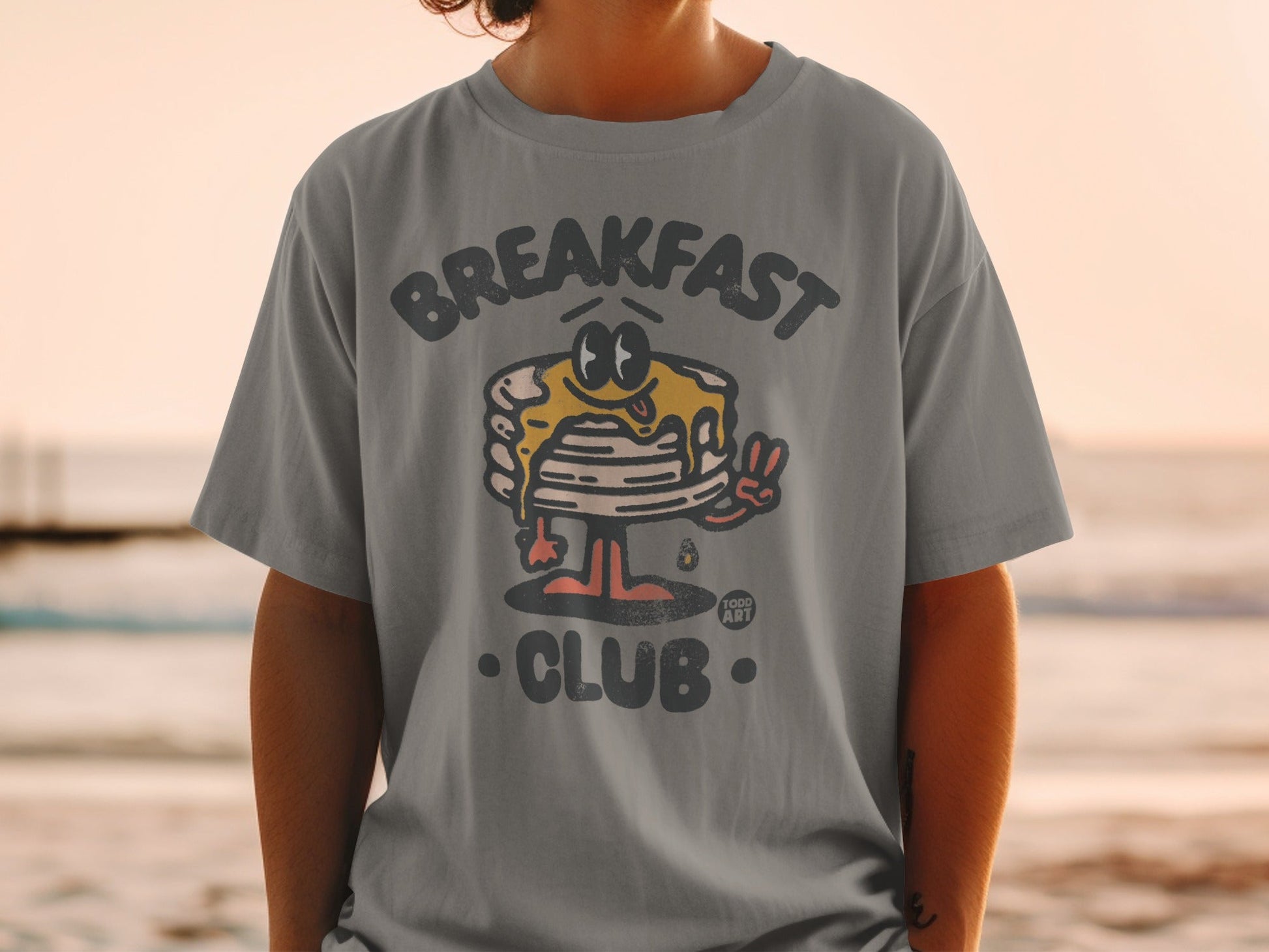 Breakfast Club Graphic Design Fun T-Shirt