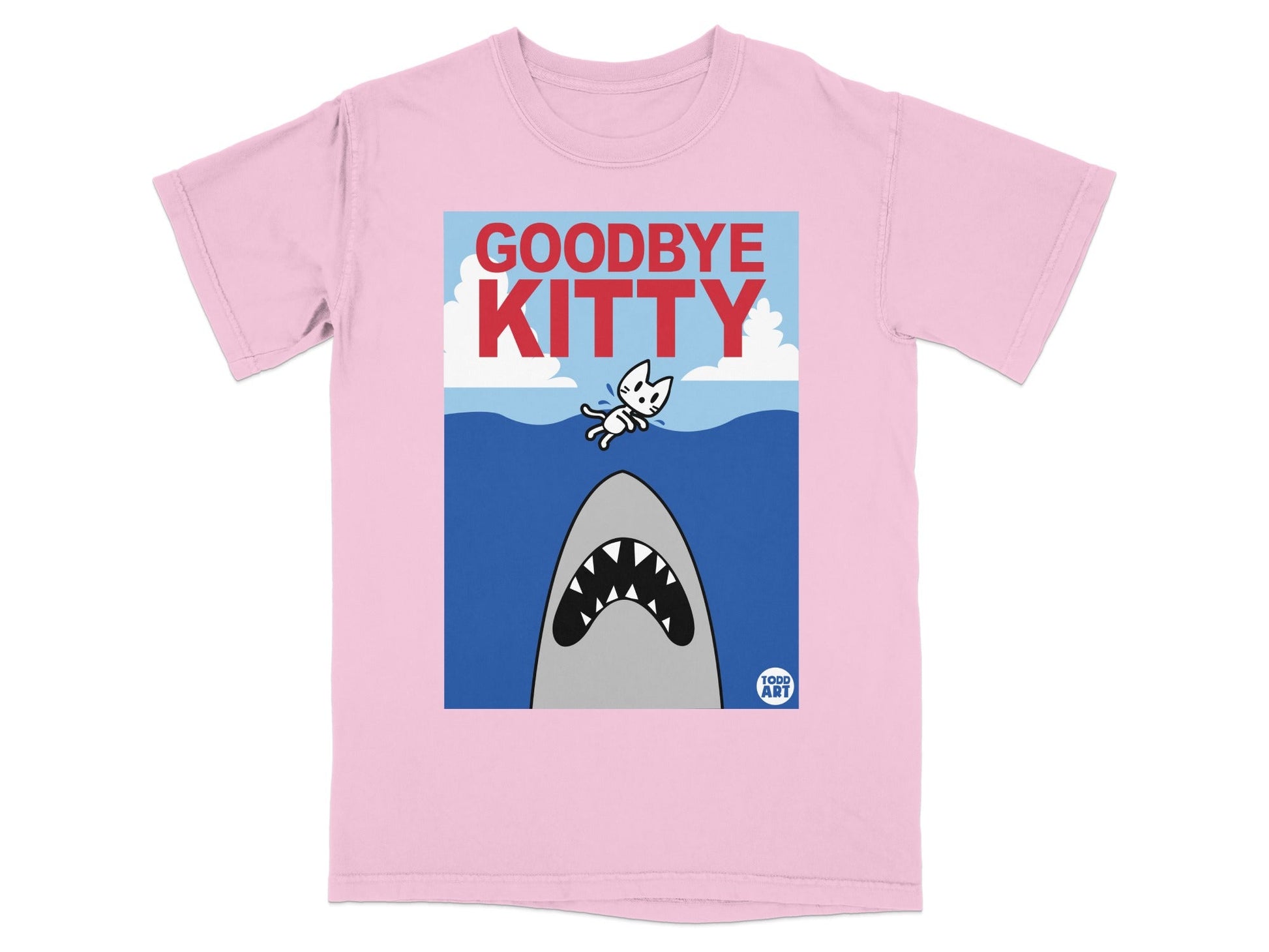 Goodbye Kitty Shark Pink T-Shirt
