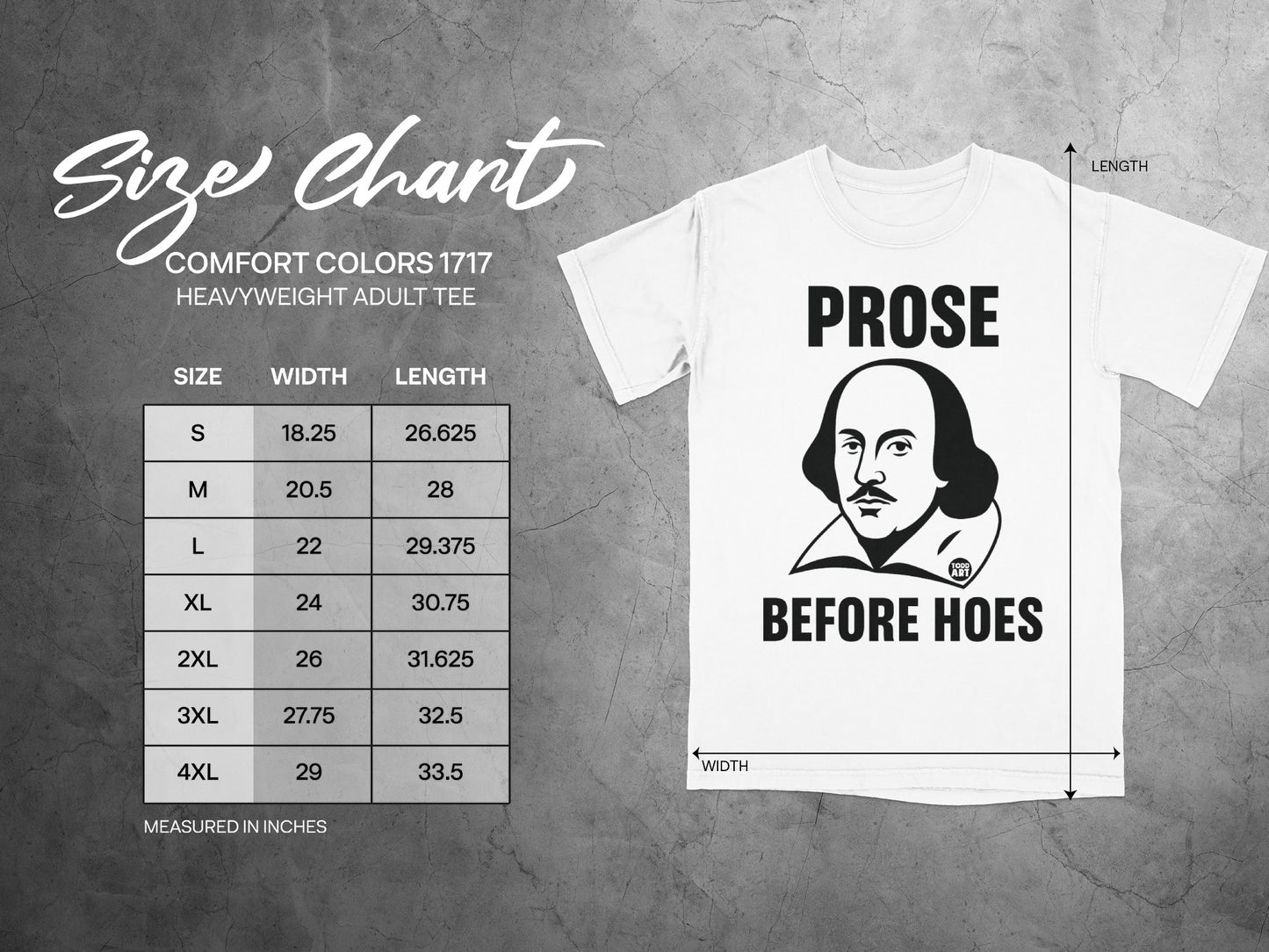 PROSE BEFORE HOES Todd Art Adult Tee product type