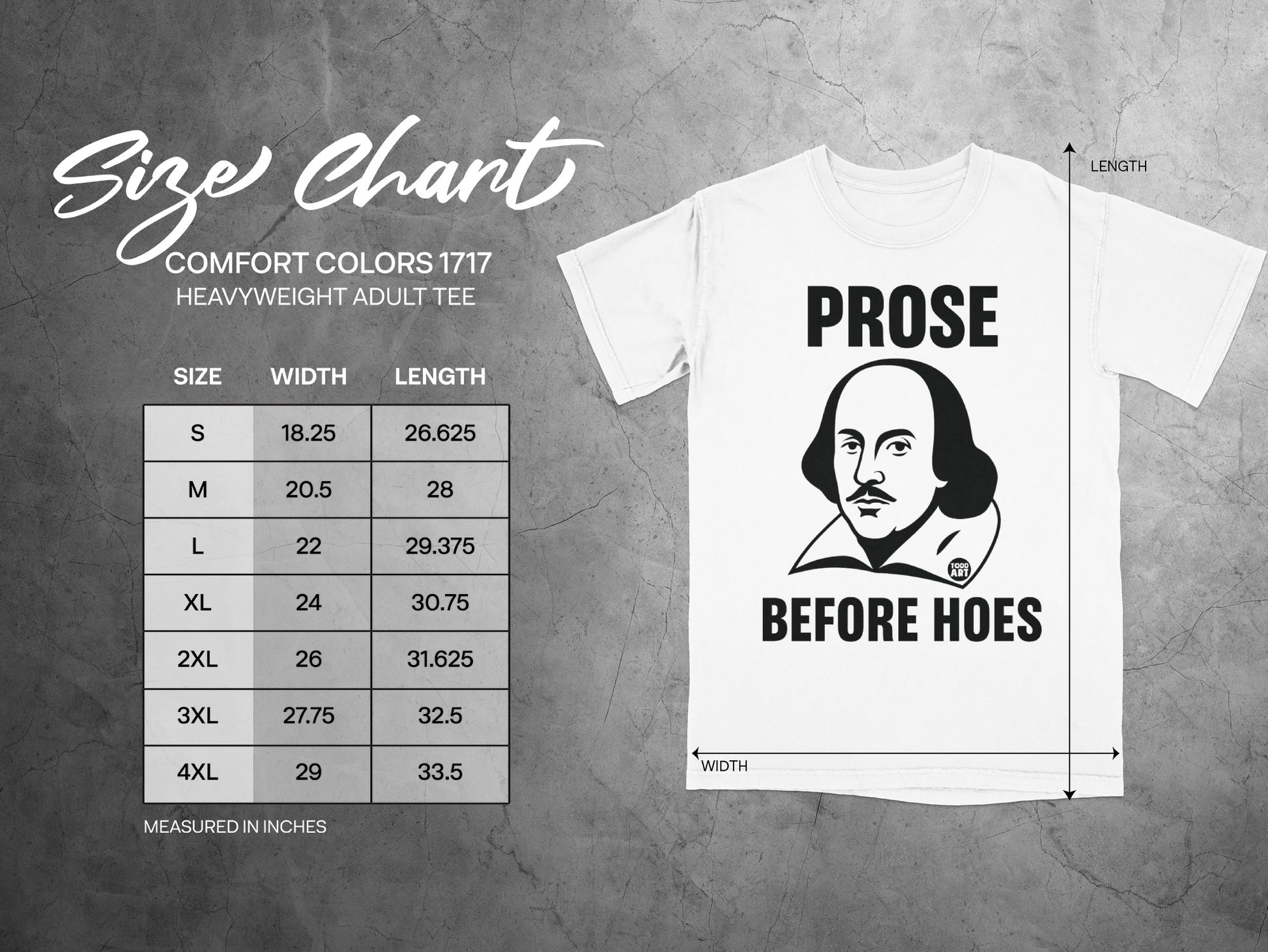 PROSE BEFORE HOES Todd Art Adult Tee product type
