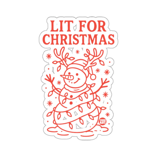 Lit For Christmas Snowman Lights Cheerful 
