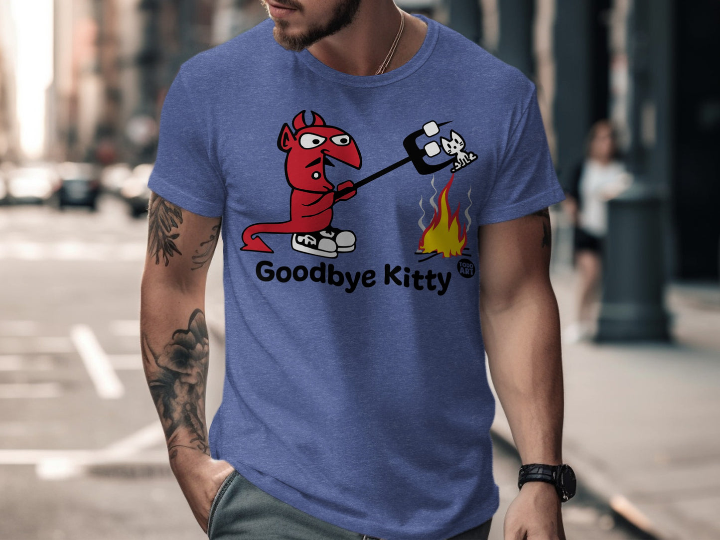 Goodbye Kitty Graphic Casual Shirt