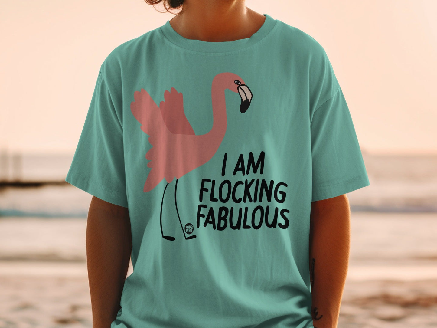 I Am Flocking Fabulous Flamingo Graphic T-Shirt