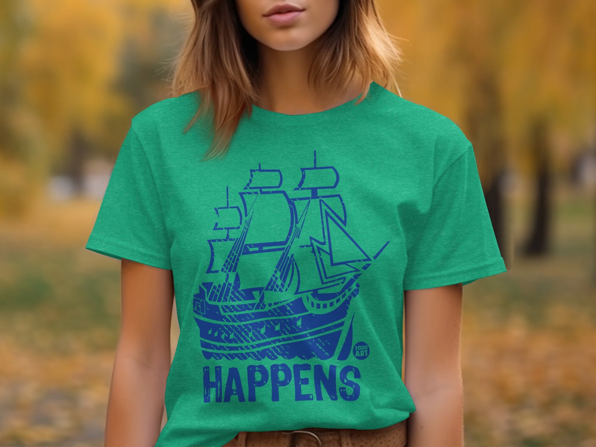 Ship Happens Graphic Tee for Casual Wear Shirt