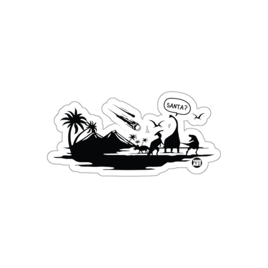 Funny Christmas Sticker Scene on Santa Island