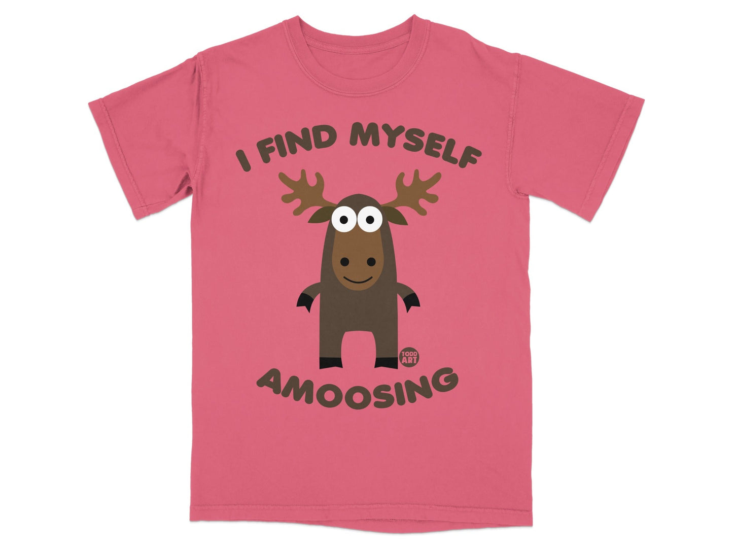 I Find Myself Amoosing Cute Cartoon Moose T-Shirt