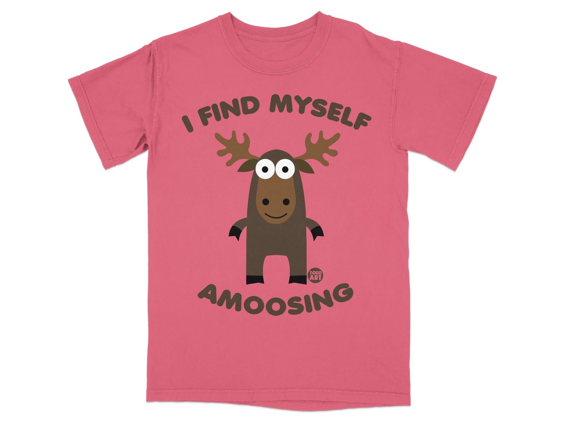 I Find Myself Amoosing Cute Cartoon Moose T-Shirt
