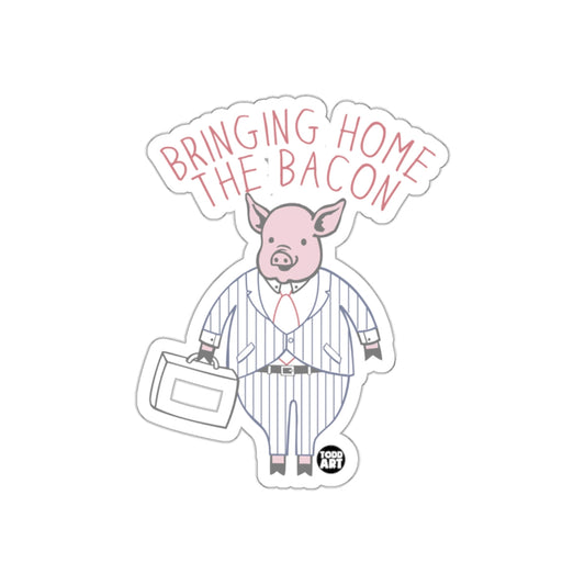 Bringing Home the Bacon Pig Boss Wearing a Suit sticker