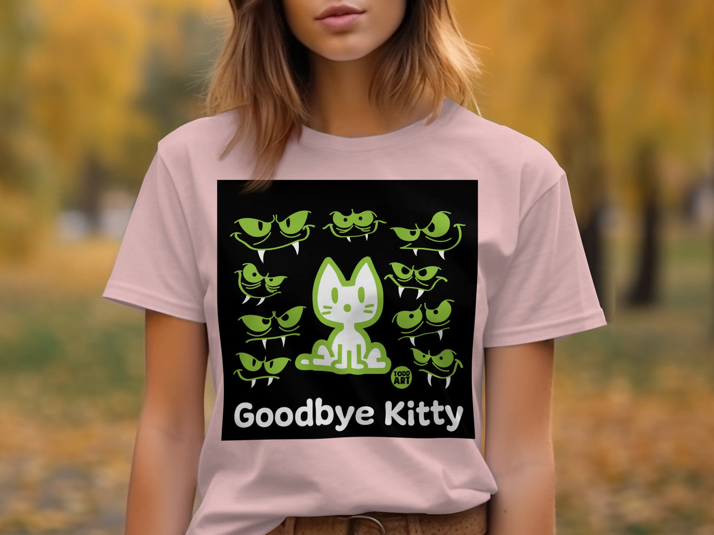 Goodbye Kitty Adorable Graphic T-shirt for Cat Lovers