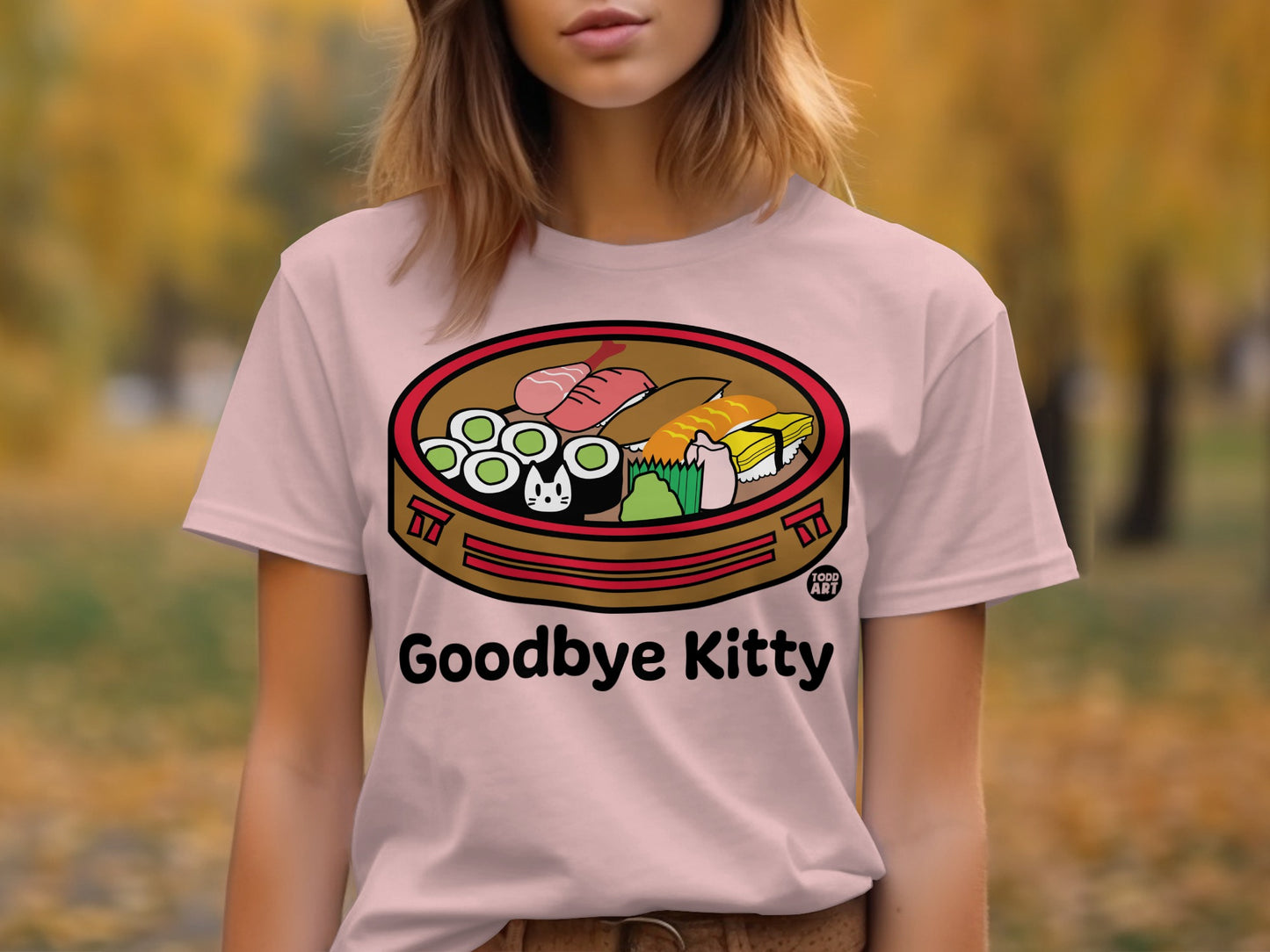 Goodbye Kitty Graphic T-shirt Casual Fashion Wear