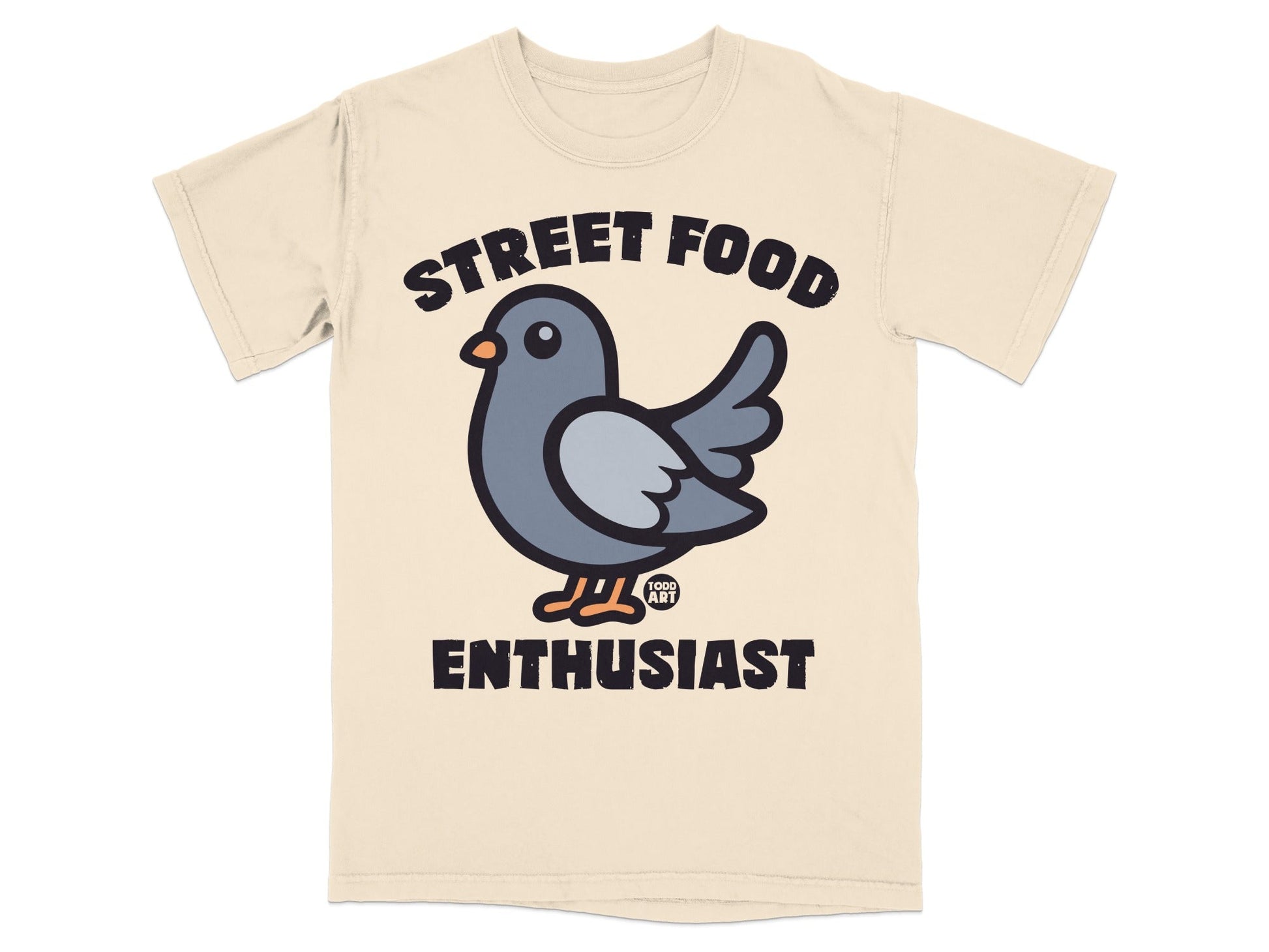 Street Food Enthusiast Pigeon Graphic T-Shirt