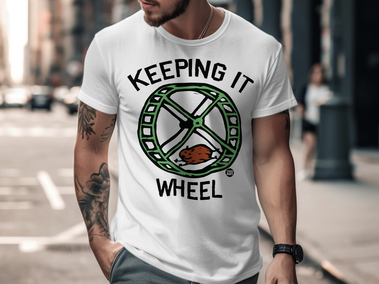 Keeping It Wheel Graphic Tee Stylish Design