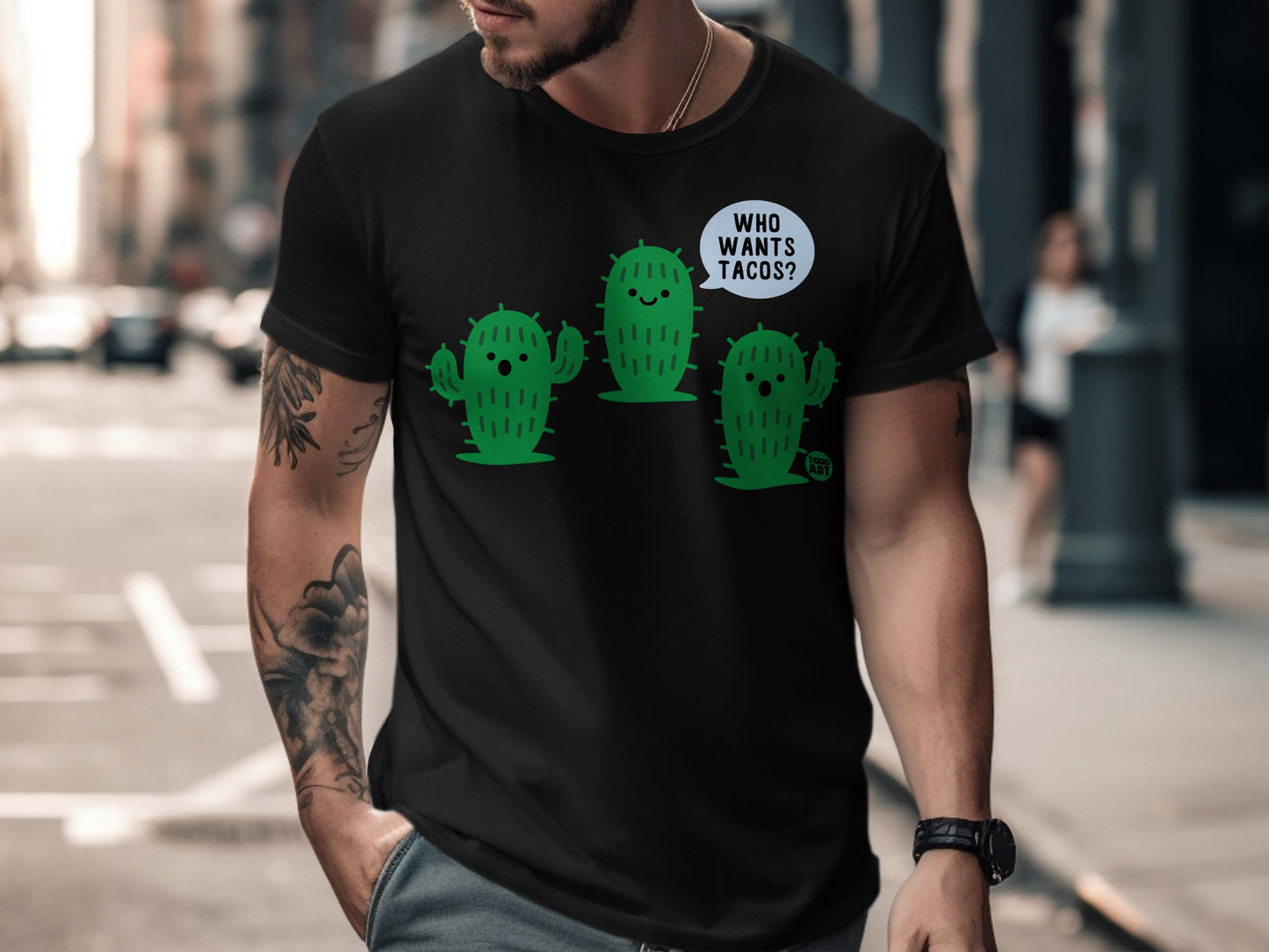 Who Wants Tacos Cactus Cute Graphic Tee Shirt