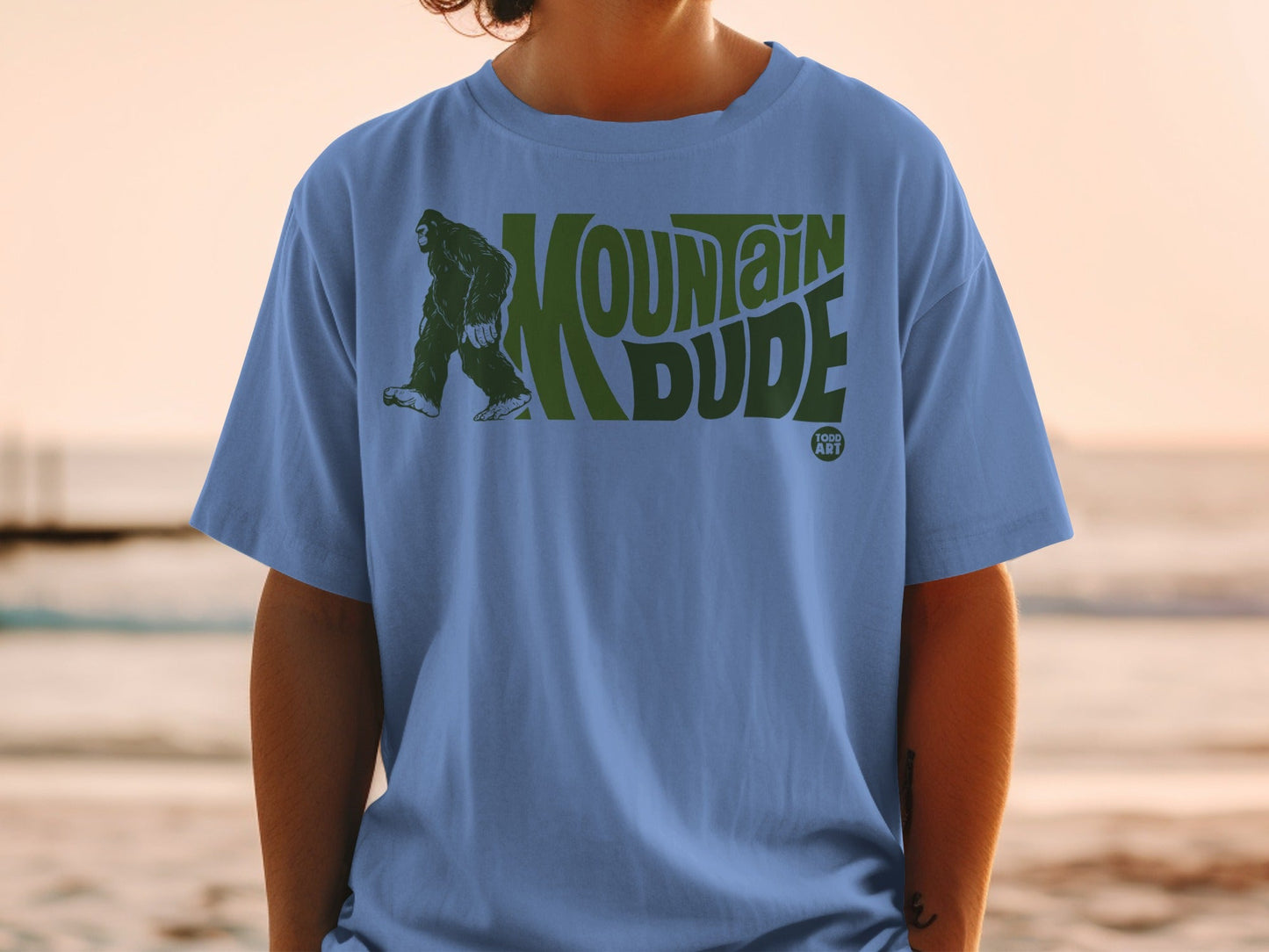 Vintage-Style Mountain Dude Graphic T-Shirt Product