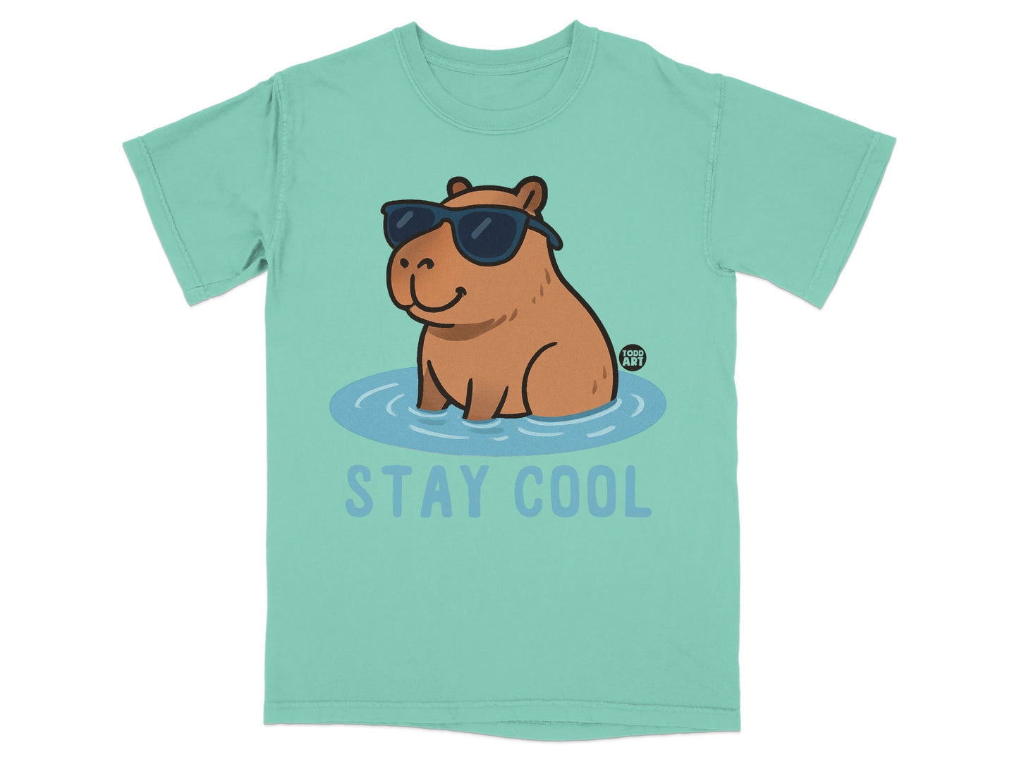 Hippo with Sunglasses Stay Cool Graphic T-Shirt