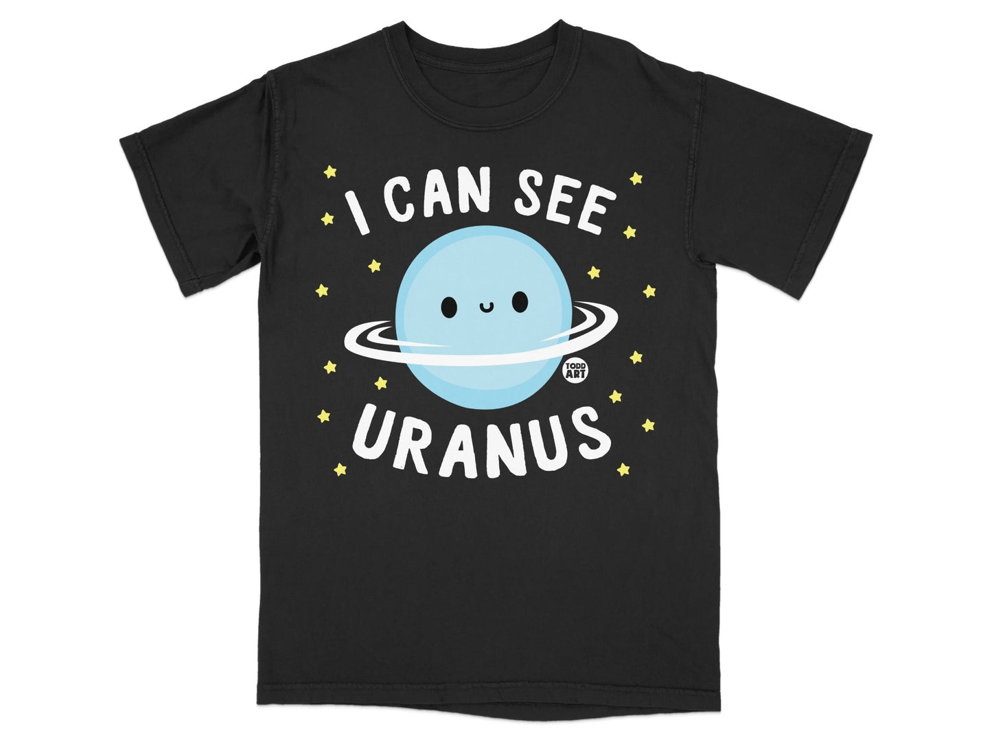 I Can See Uranus Cute Planet Design T-shirt