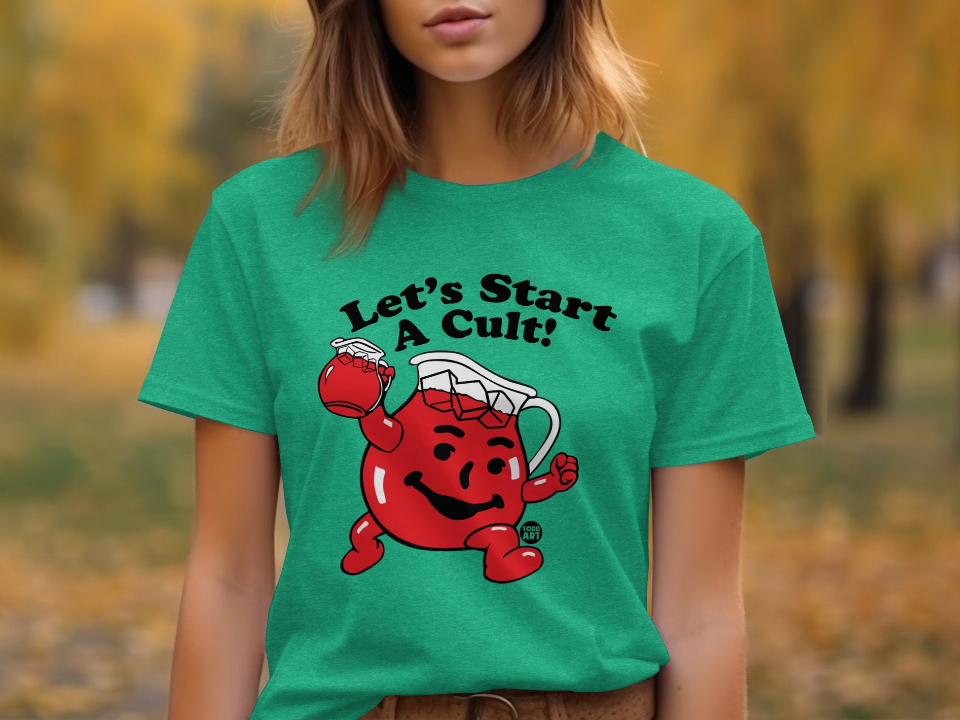 Let's Start A Cult Graphic Novelty T-Shirt