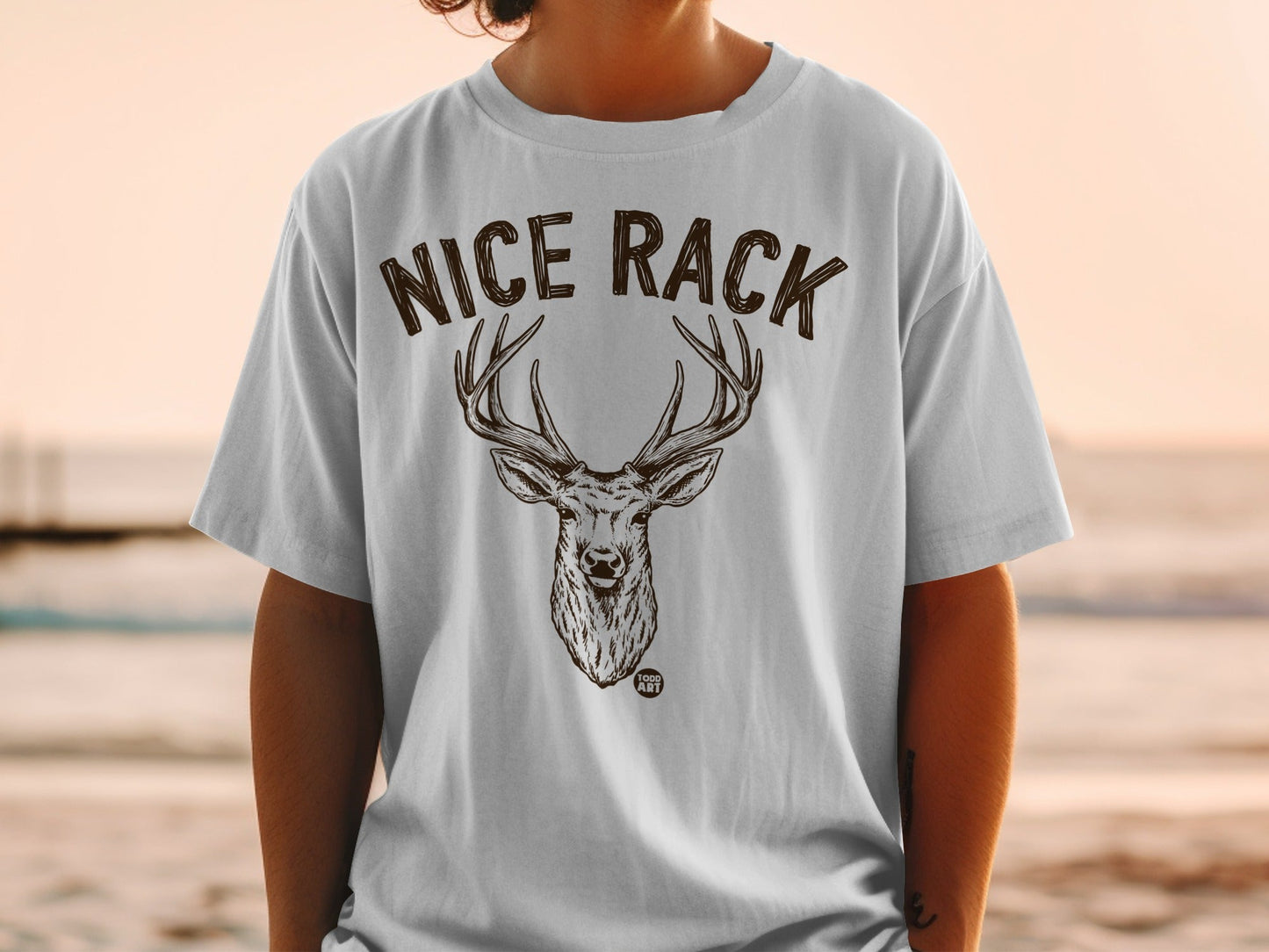 Nice Rack Deer Graphic Design T-shirt Product