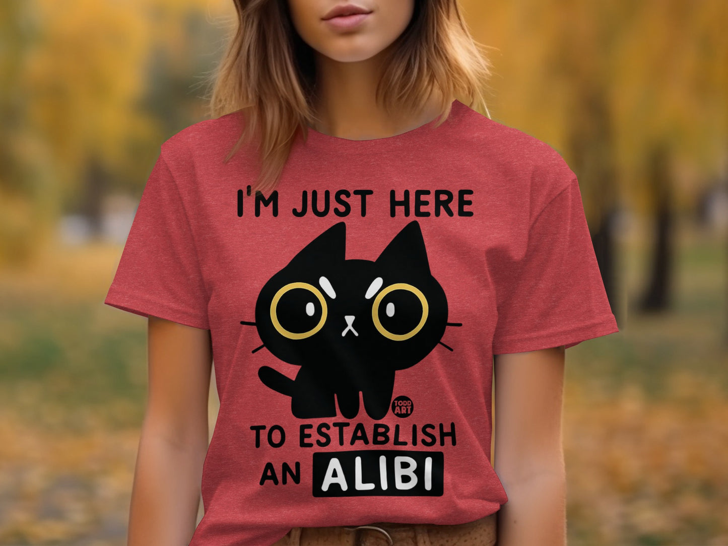 I'm Just Here to Establish an Alibi T-shirt