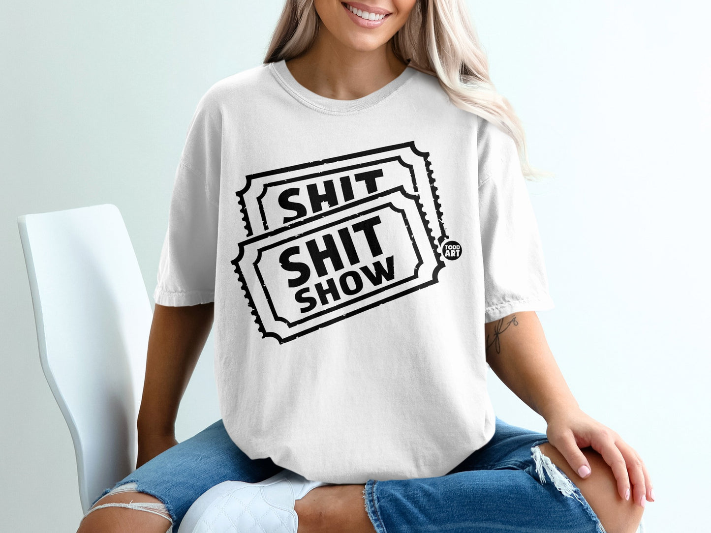 Funny SHIT SHIT SHOW TODD ART Ticket Graphic product type