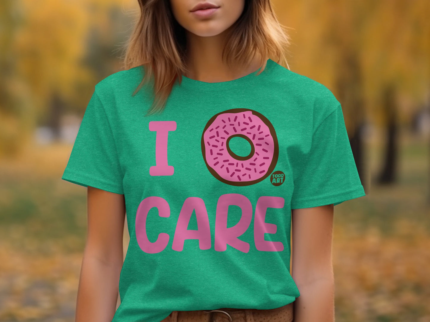 I Donut Care Graphic Tee for Casual Wear