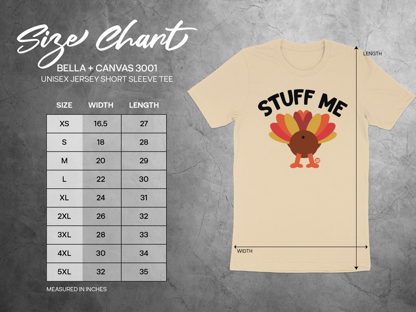 Funny Turkey Stuff Me Unisex Short Sleeve Tee