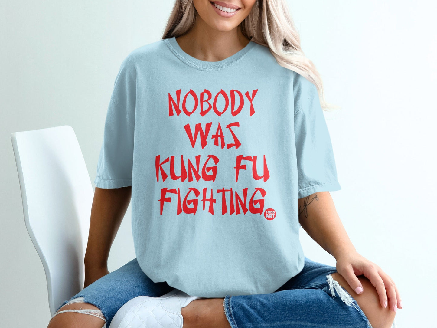 Nobody Was Kung Fu Fighting Graphic T-shirt