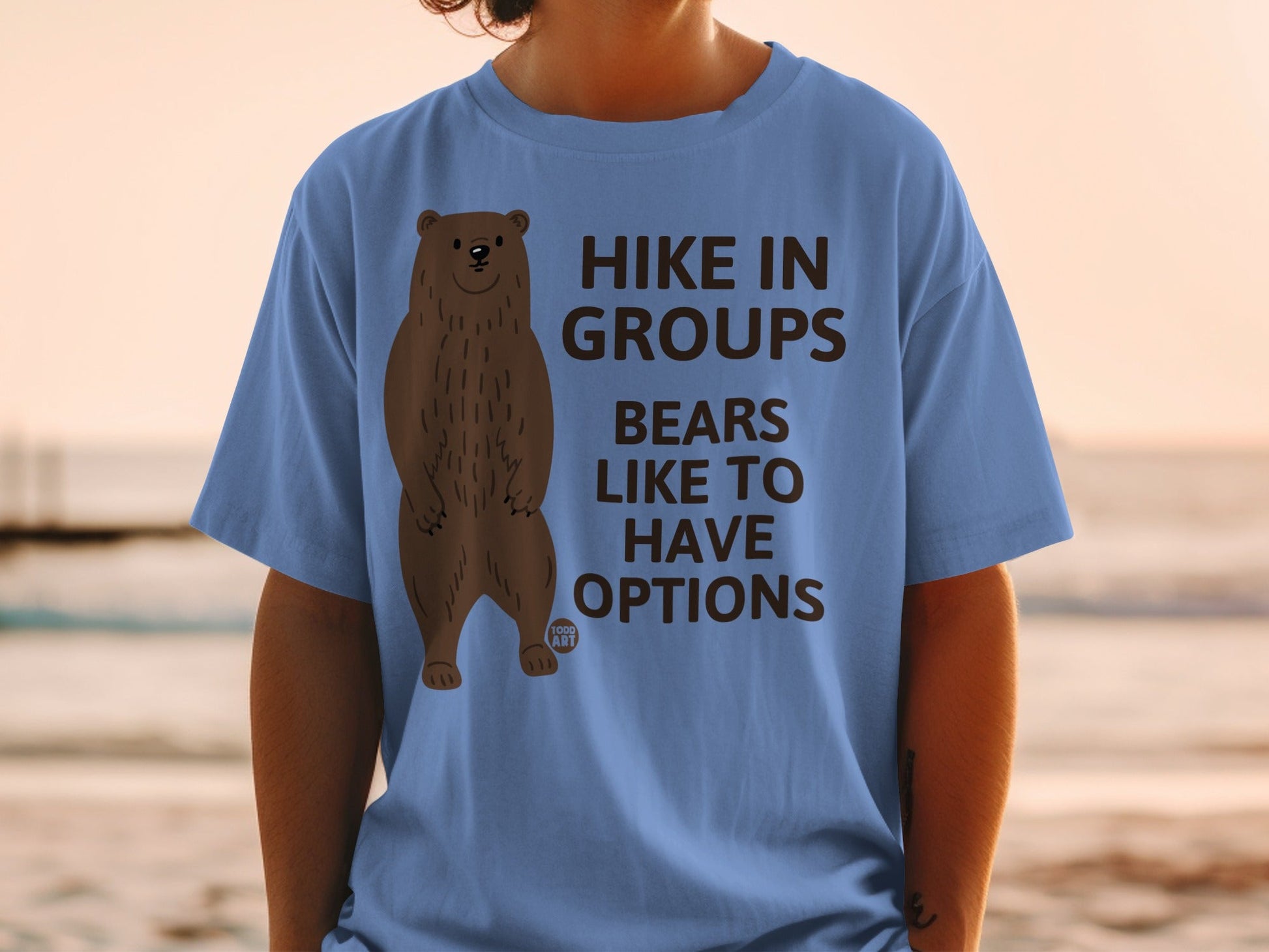 Hike in Groups Bears Like to Have Options T-shirt