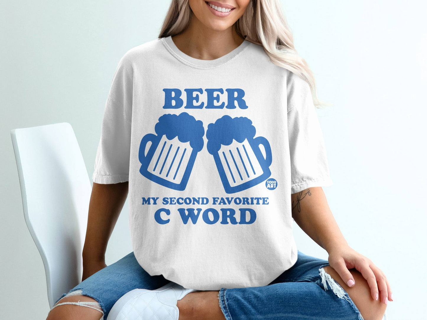 Beer My Second Favorite C Word Graphic T-shirt