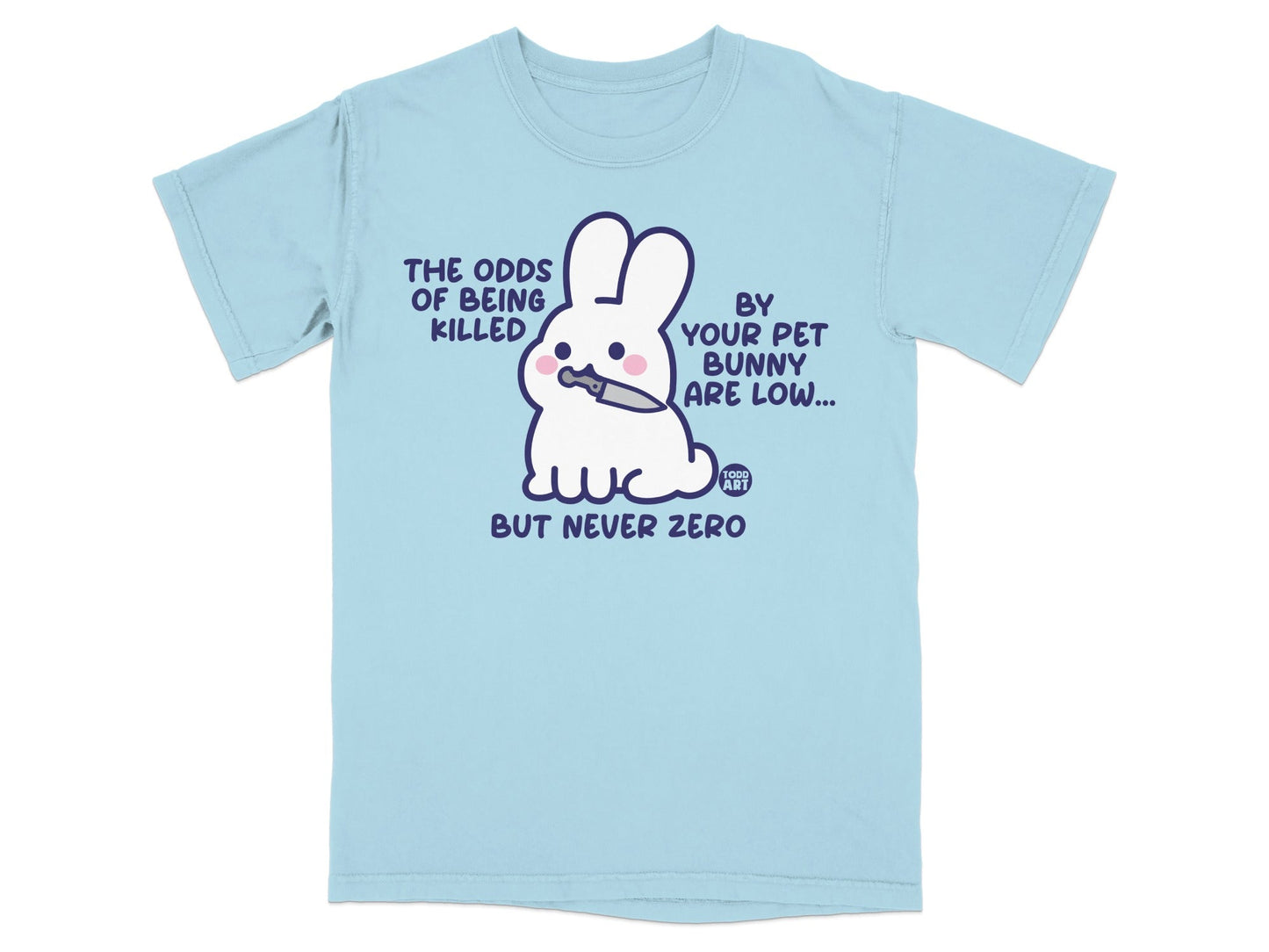 Funny Pet Bunny Killer Odds T-shirt with Cute Design