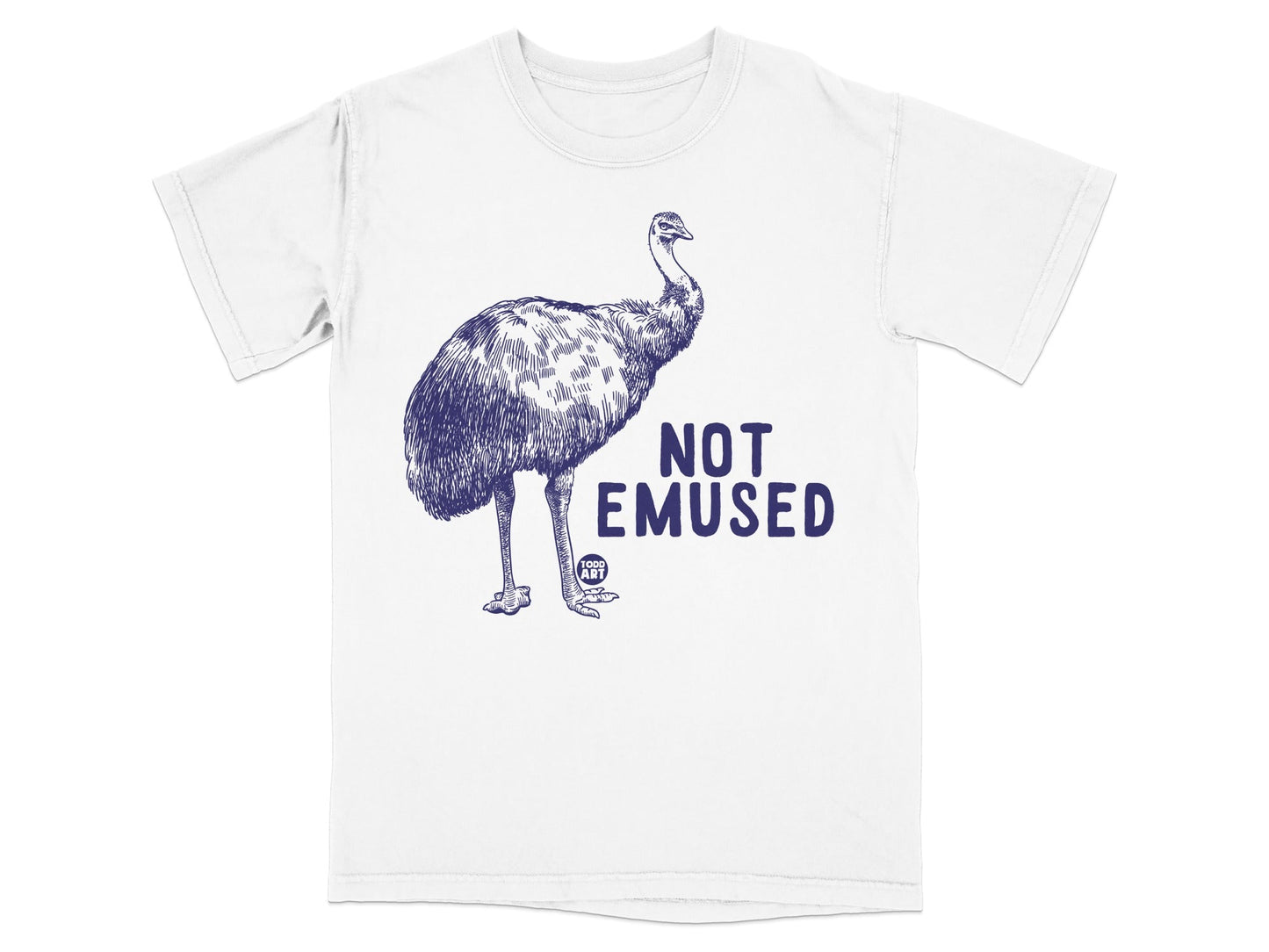 Not Emused Emu Graphic T-shirt for Animal Lovers