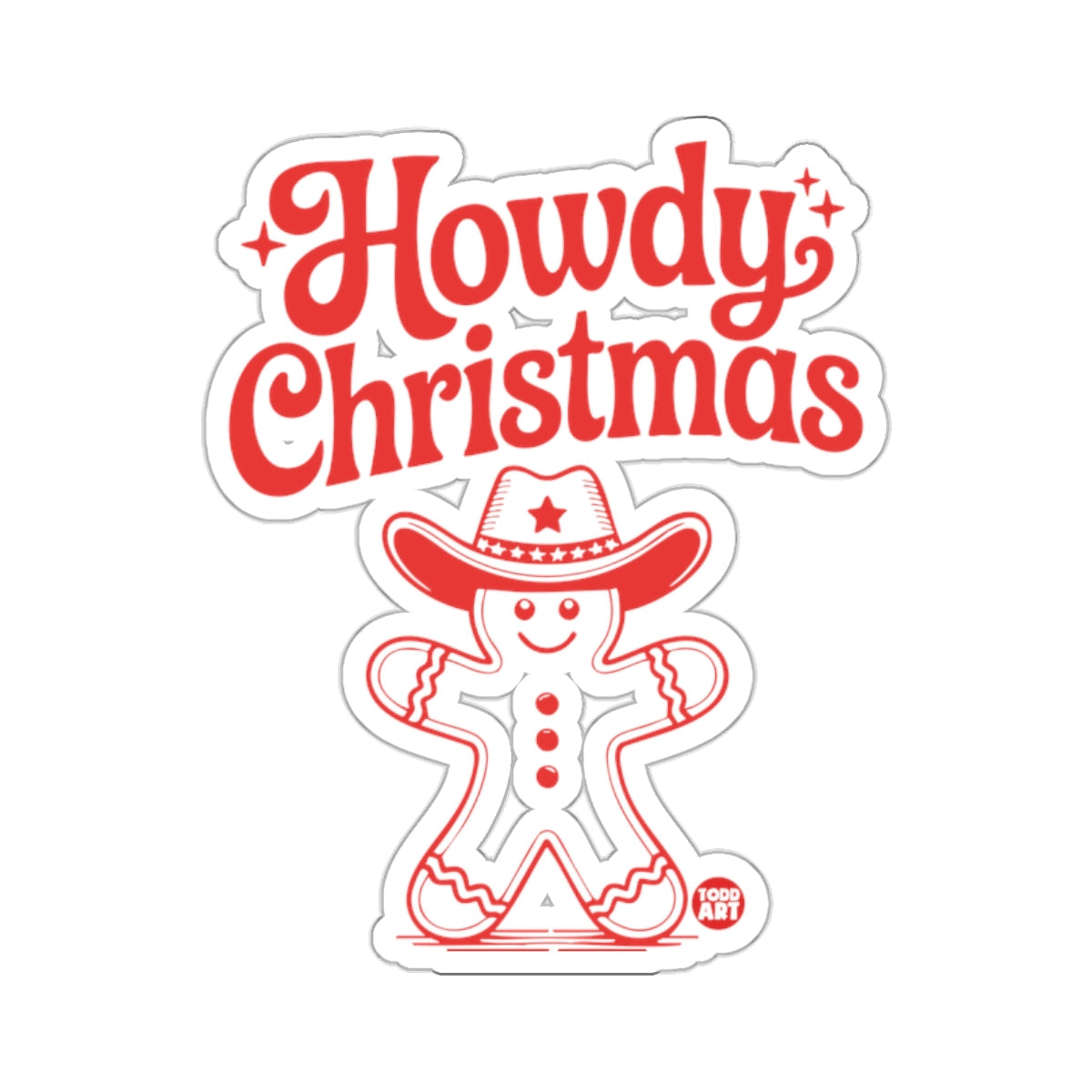 Howdy Christmas Gingerbread Cowboy Hat 