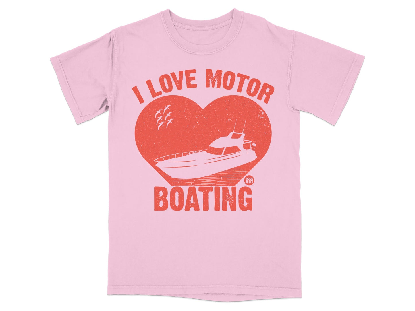 I Love Motor Boating Graphic Tee Shirt Product