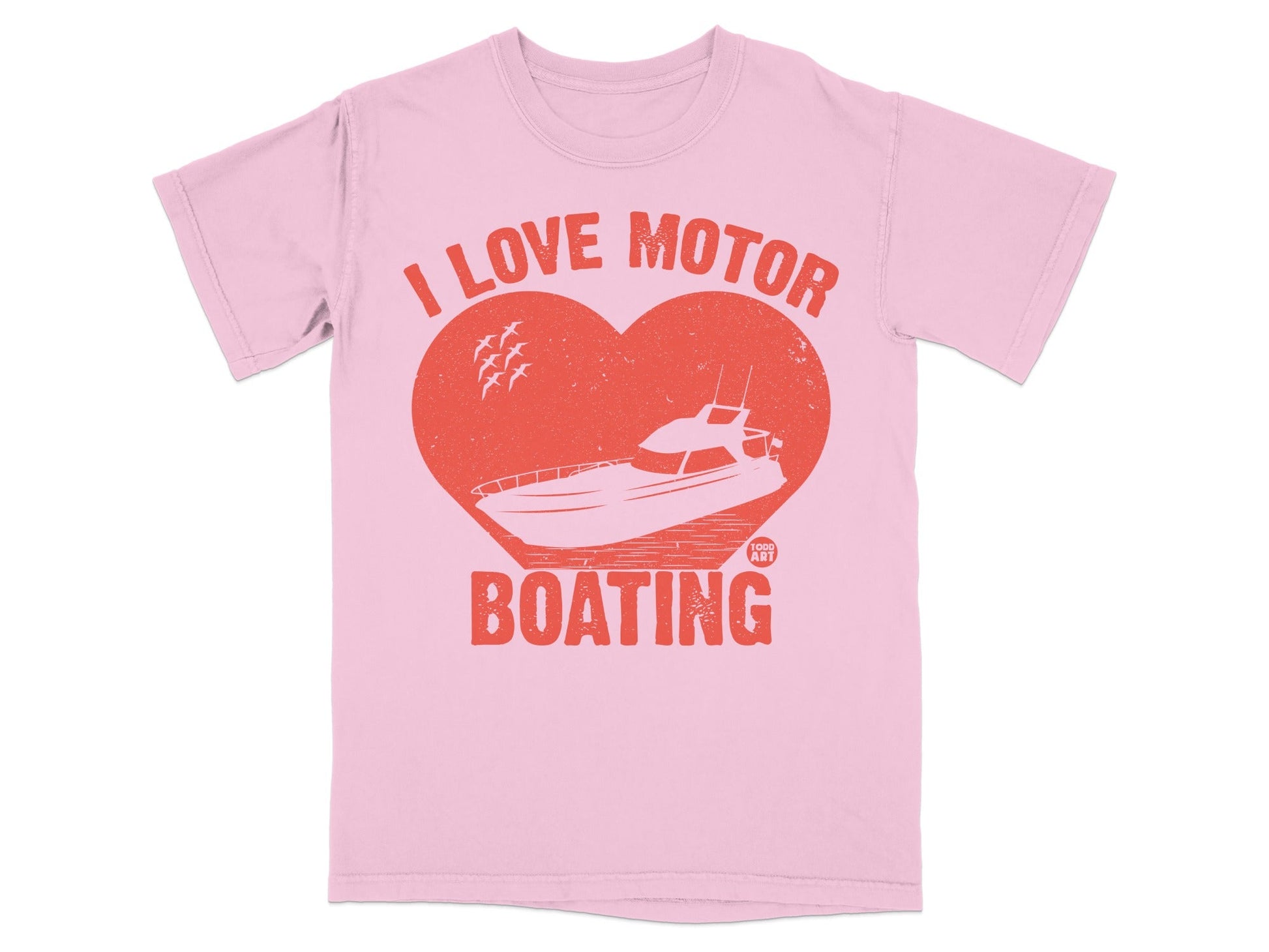 I Love Motor Boating Graphic Tee Shirt Product