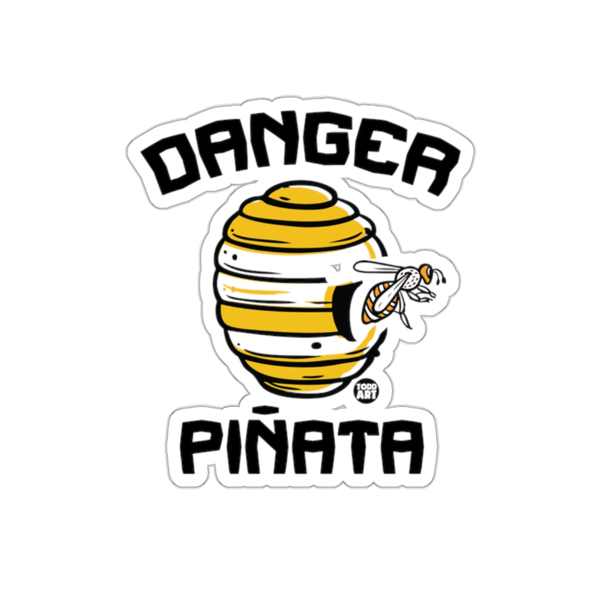 Danger Pi√±ata Graphic Sticker for Fun and Parties