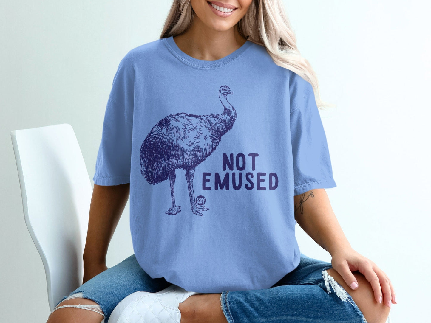 Not Emused Graphic T-Shirt for Animal Lovers