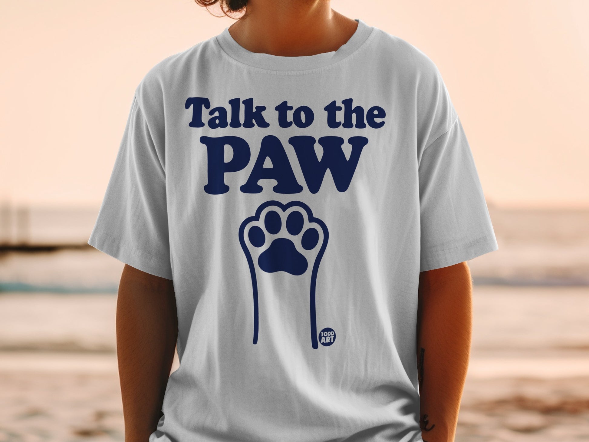 Talk to the Paw Graphic T-Shirt