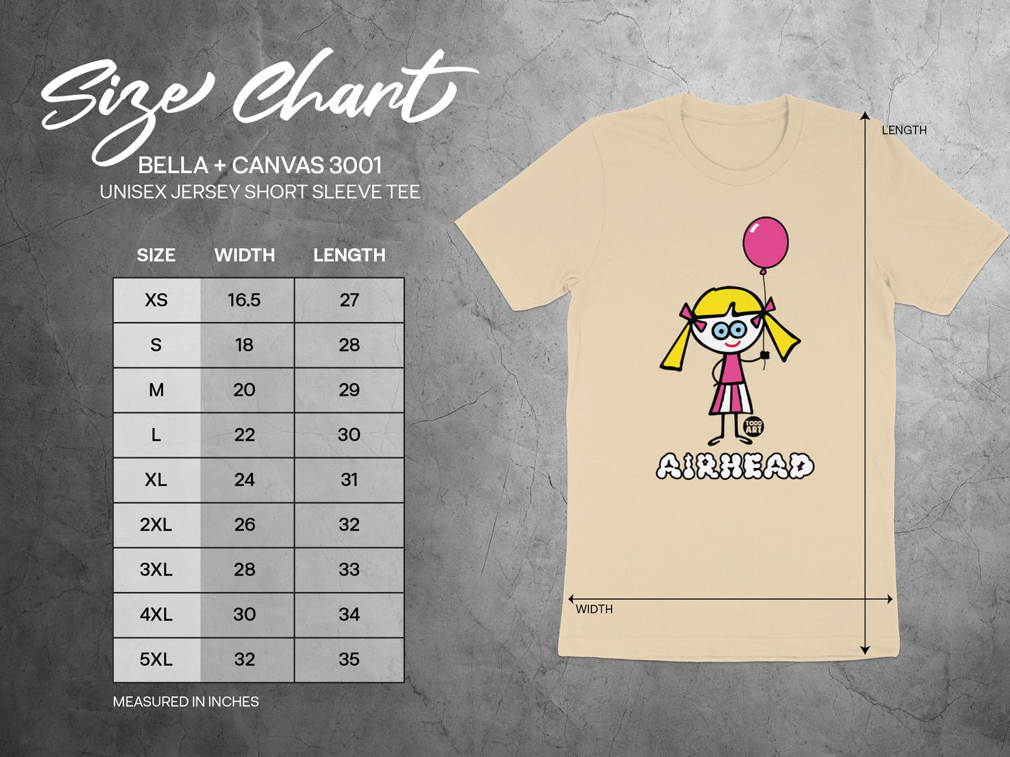 Cute Cartoon Girl with Balloon Unisex Tee