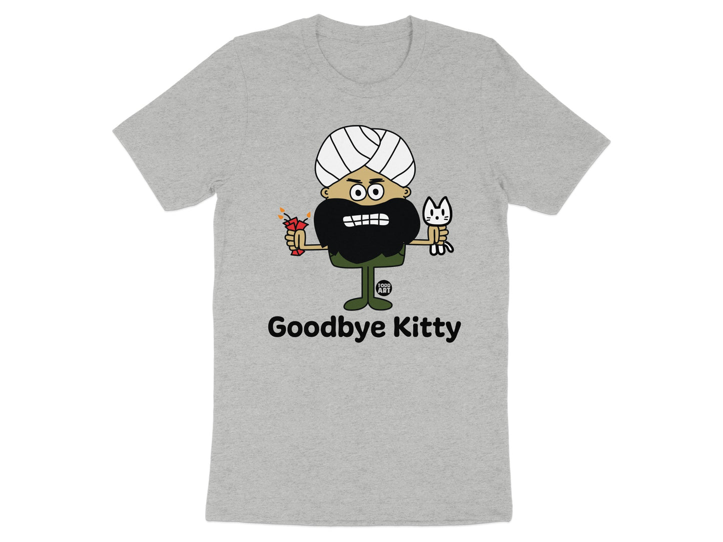 Goodbye Kitty Parody Graphic Tee Shirt