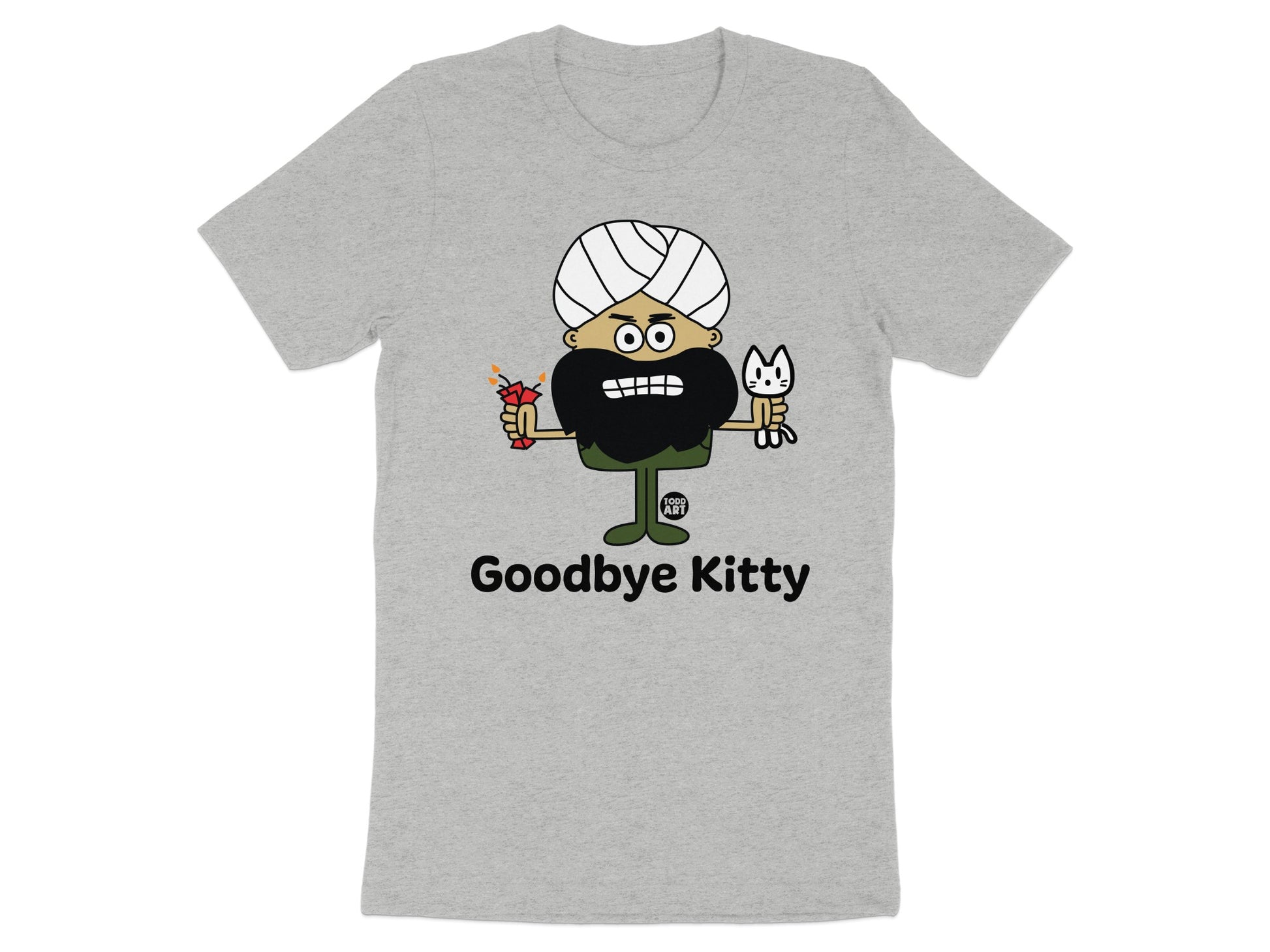 Goodbye Kitty Parody Graphic Tee Shirt