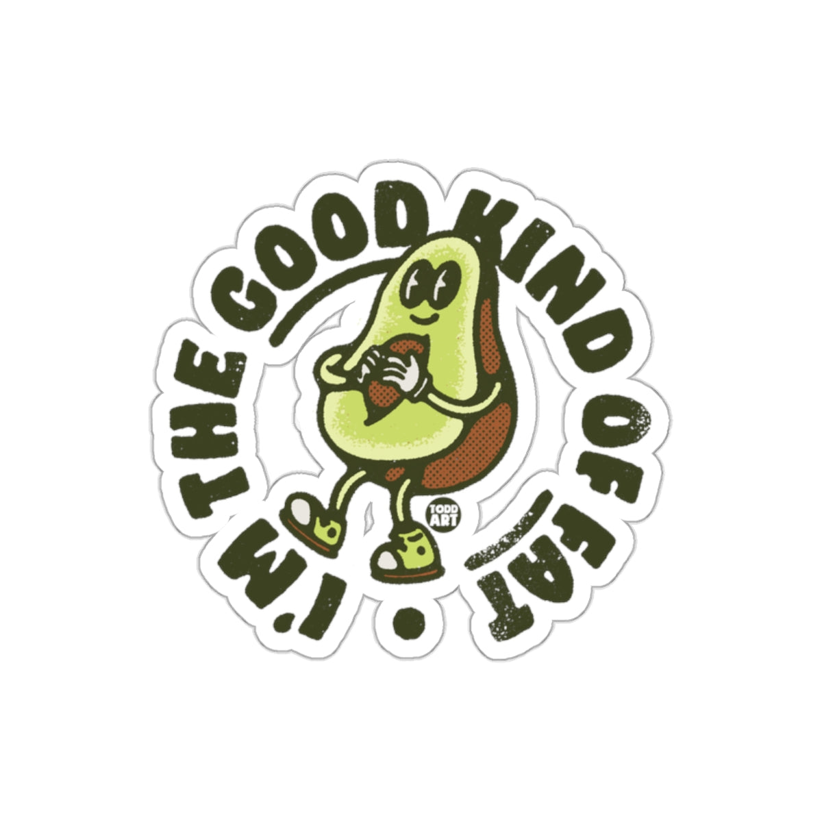 I'm The Good Kind Of Fat Avocado Sticker Product