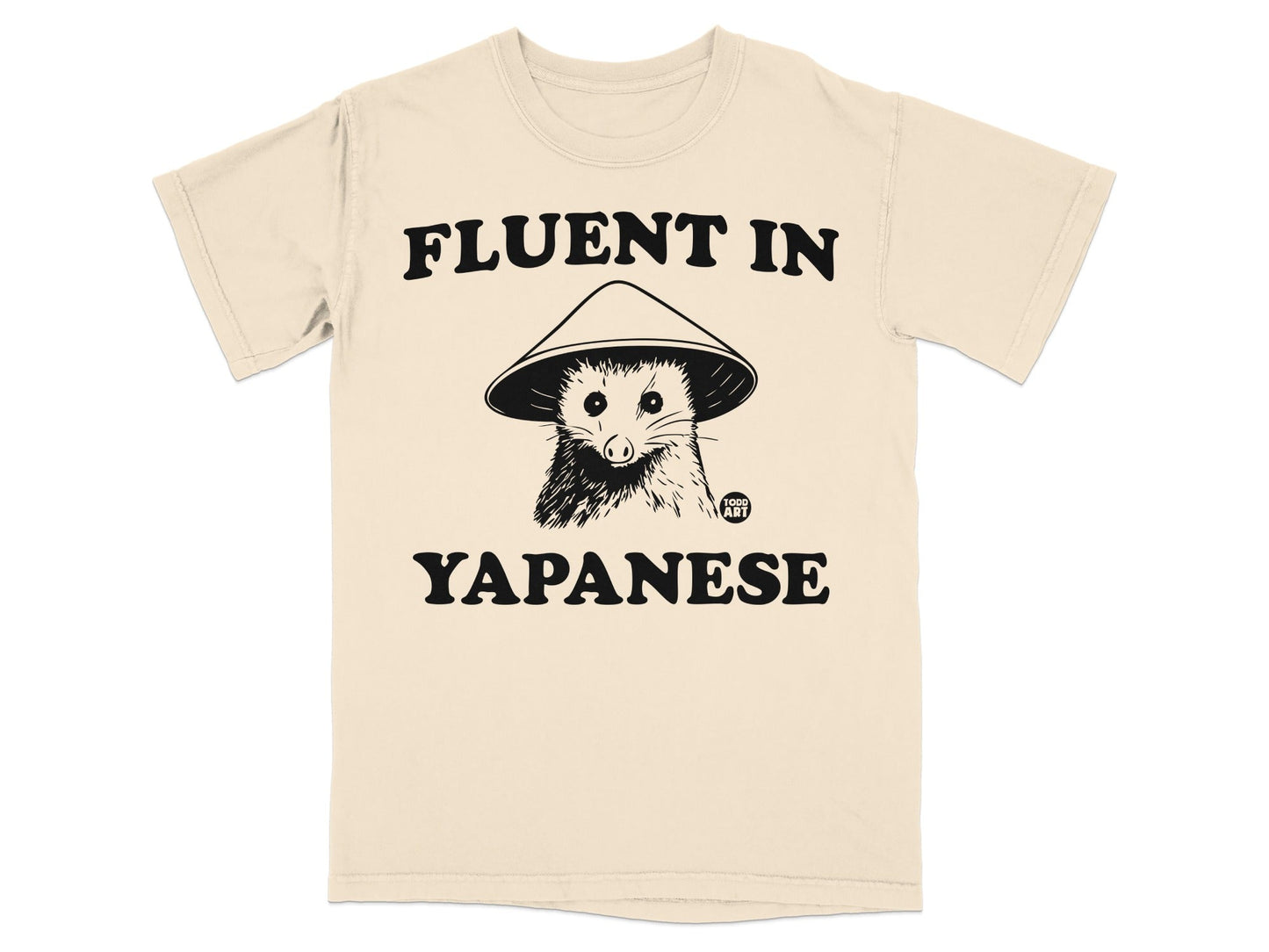 Fluent in Yapanese Funny Animal Graphic T-shirt