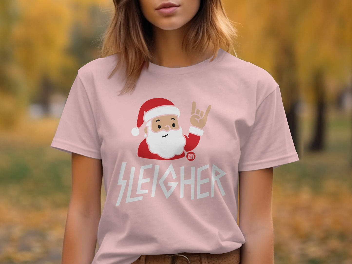 Sleigher Santa Claus Graphic T-Shirt Christmas Apparel